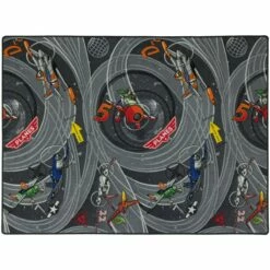 Kinderteppich Disney Planes Dusty Skipper Riley Grau