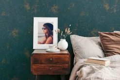 Vliestapete Einfarbig Petrol Gold A.S. Creation 38832-6 -Orex Verkäufe A S Creation Vliestapete 38832 6 einfarbig Petrol Gold 63214061 4