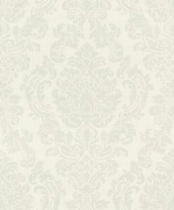 BARBARA Home Tapete Ornament Cremeweiß Grün 522730