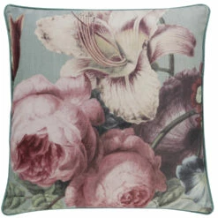 BARBARA Home Collection Kissenbezug Floral Rosa 50x50cm