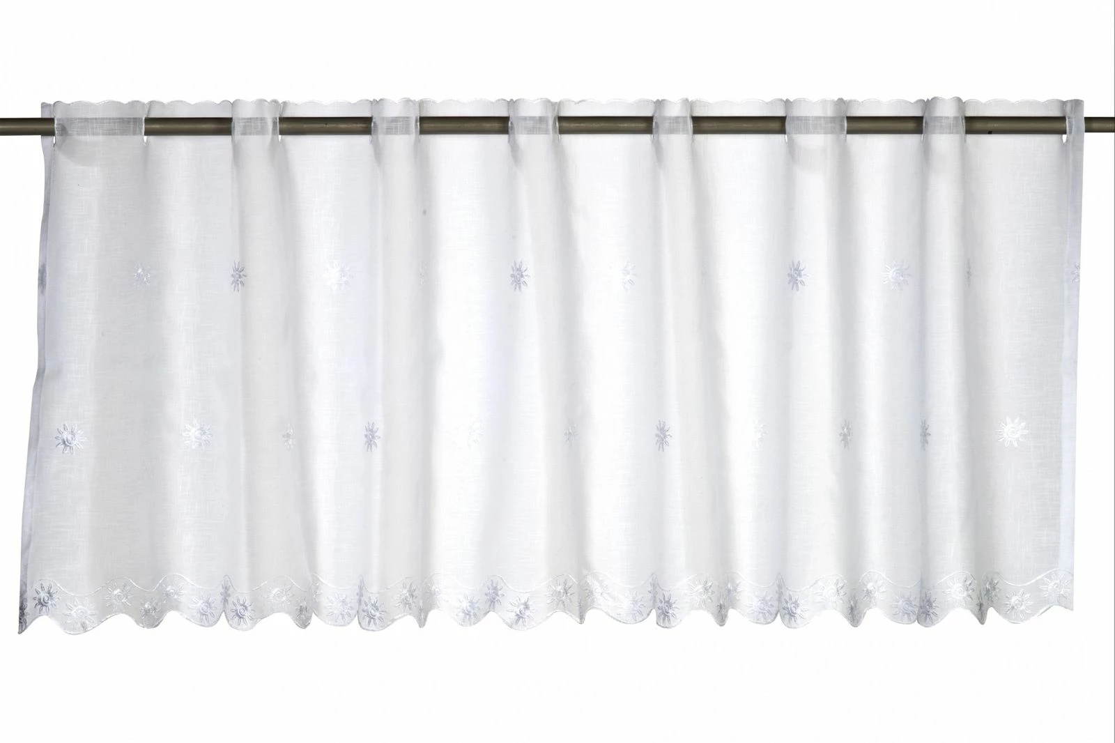 Bistrogardine Sun Valley Landhaus Transparent Weiß 195052 3 Bistrogardine Sun Valley Landhaus Transparent Weiß 195052