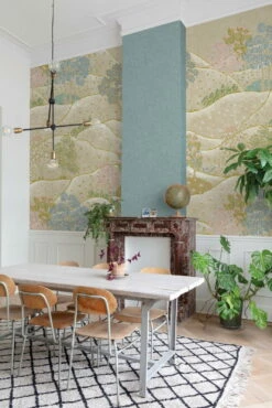 Digitaldruck Hügel Bäume Blumen Grün Grau Blau ML1801 -Orex Verkäufe Digitaldruck Huegel Baeume Blumen Gruen Grau Blau ML1801 63217704 1