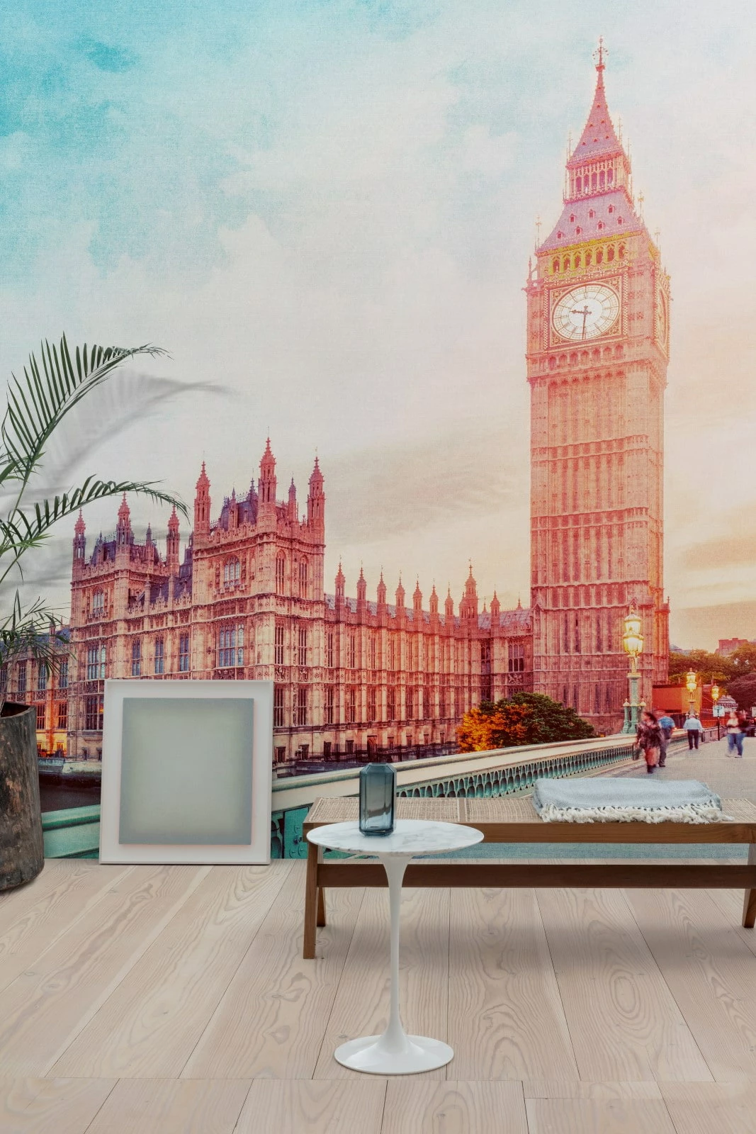 Digitaldruck London Westminster Big Ben Blau Orange ML3501 3 Digitaldruck London Westminster Big Ben Blau Orange ML3501