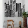 Digitaldruck Skyline Gemalt Weiß Schwarz ML4001 -Orex Verkäufe Digitaldruck Skyline Gemalt Weiss Schwarz ML4001 63217730