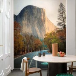 Digitaldruck Herbst Landschaft Grau Orange ML1201