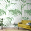 Fototapete Vlies Blätter Palmen Floral Grün Weiß 47209 -Orex Verkäufe Fototapete Vlies Blaetter Palmen Floral gruen weiss 47209 63210660 1