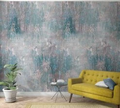 Fototapete Vlies Metall Nieten Industrial Blau 47213