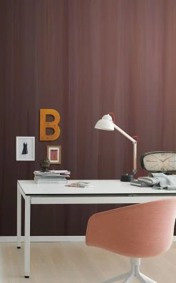 Fototapete Vlies Rasch Streifen Rot-braun 425758