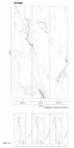 Fototapete Vlies Stein Marmor-Design Weiss Schwarz 47266 -Orex Verkäufe Fototapete Vlies Stein Marmor Design weiss schwarz 47266 63210717 2