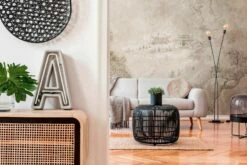 Fototapeten Asien Landschaft Häuser Beige Braun 38247-1