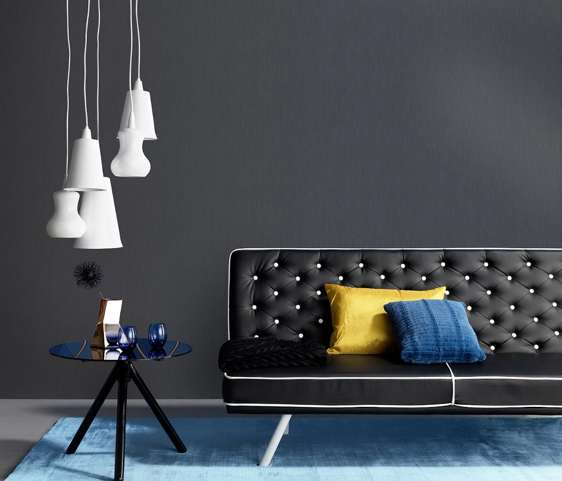 Tapete Guido Maria Kretschmer Uni Schwarz 10004-15 3 Tapete Guido Maria Kretschmer Uni Schwarz 10004-15