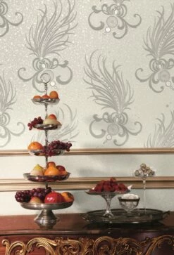 Glööckler Tapete Vlies Federn Weiss Glanz 54847 9 Glööckler Tapete Vlies Federn Weiss Glanz 54847 -Orex Verkäufe Harald Gloeoeckler Tapete Vlies Federn silberwei 3