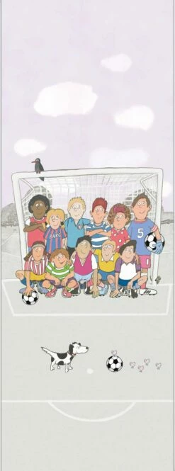 Kinder Wandbild Fußball Grau Rosa Jonas Kötz 46505