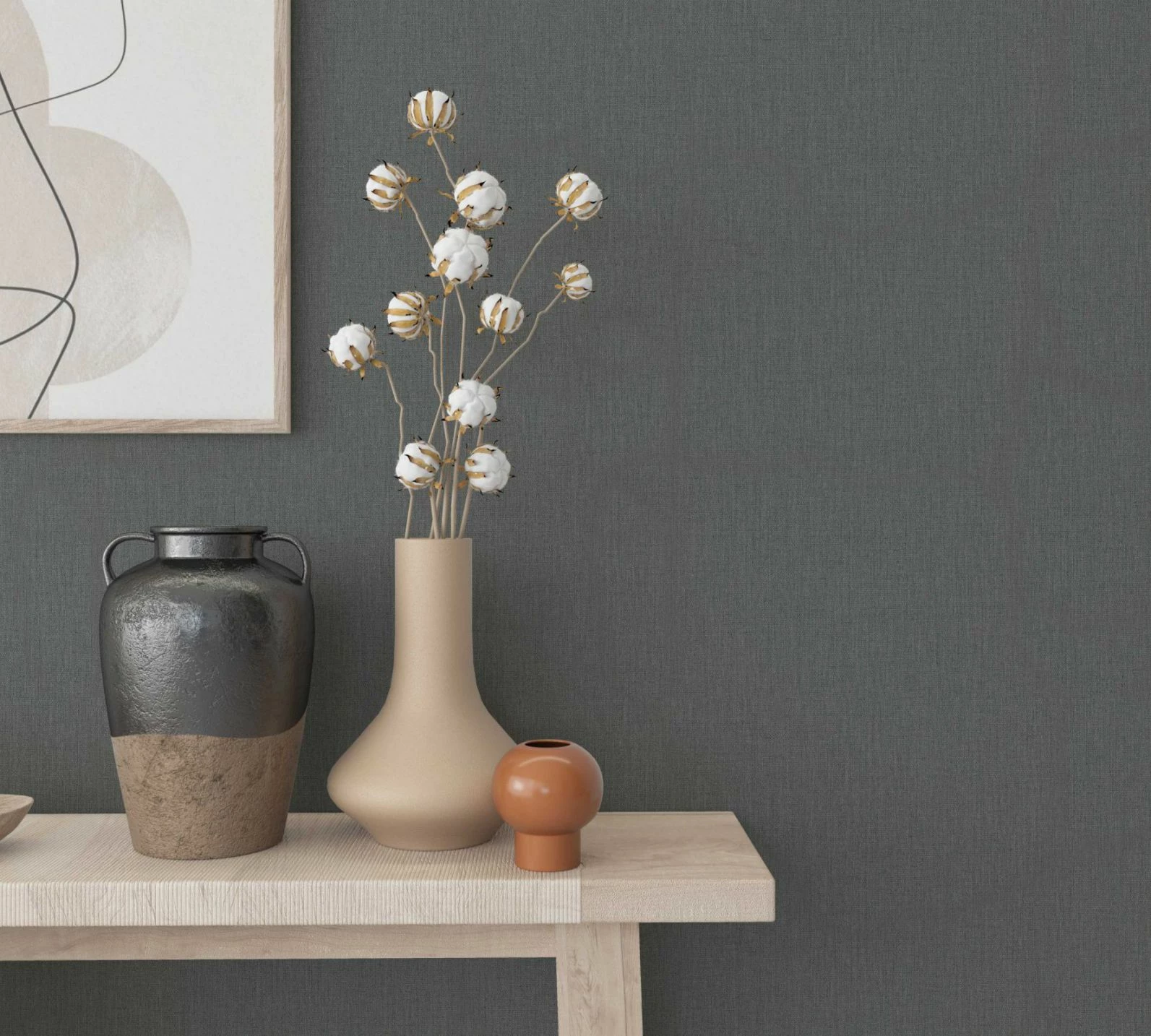 Marburg Vliestapete Uni Dunkelgrau 33967 Botanica 7 Marburg Vliestapete Uni Dunkelgrau 33967 Botanica – Bild 5