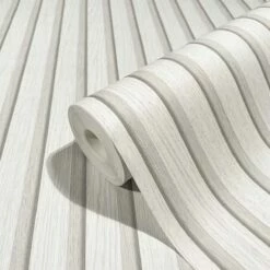 Marburg Vliestapete Paneele Holz Optik Weiß Grau 33956