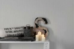 Michalsky Tapete Vlies Gestreift Textil Grau 36499-3