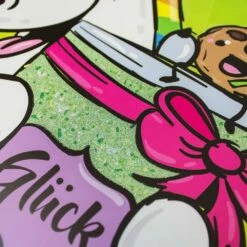 Pummeleinhorn Wandbild Einhorn Bild Glitzer Glück | 50x50cm -Orex Verkäufe Pummeleinhorn Wandbild Einhorn Bild Glitzer Glueck 50x50cm 182754 2