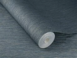 Vliestapete Rasch Blau Gold Einfarbig Linien 844436 -Orex Verkäufe Rasch Vliestapete Textil Optik Blau Gold 844436 63214516 2