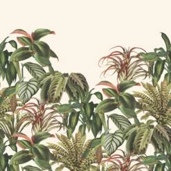 Fototapete Barbara Home Collection Vögel Dschungel Weiss