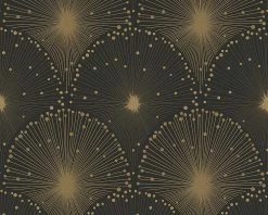 Tapete Grafisch Schwarz Gold AS Creation 30553-1