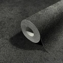 Papis Loveday Tapete 86766 Uni Struktur Schwarz