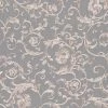 Versace Home Tapete Floral Grau Silber-grau Glitzer 34326-5 -Orex Verkäufe Tapete Versace Home Floral grau silbergrau Glitzer