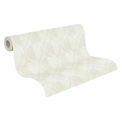 Tapete Vlies Weiß Kreise 37478-3 | 374783