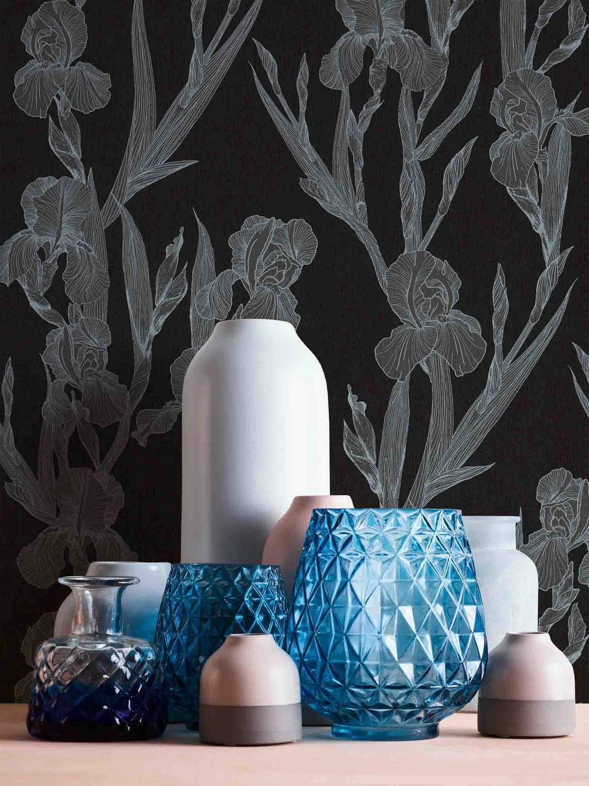 Tapete Vlies 37526-2 Floral Schwarz Grau 6 Tapete Vlies 37526-2 Floral Schwarz Grau – Bild 4