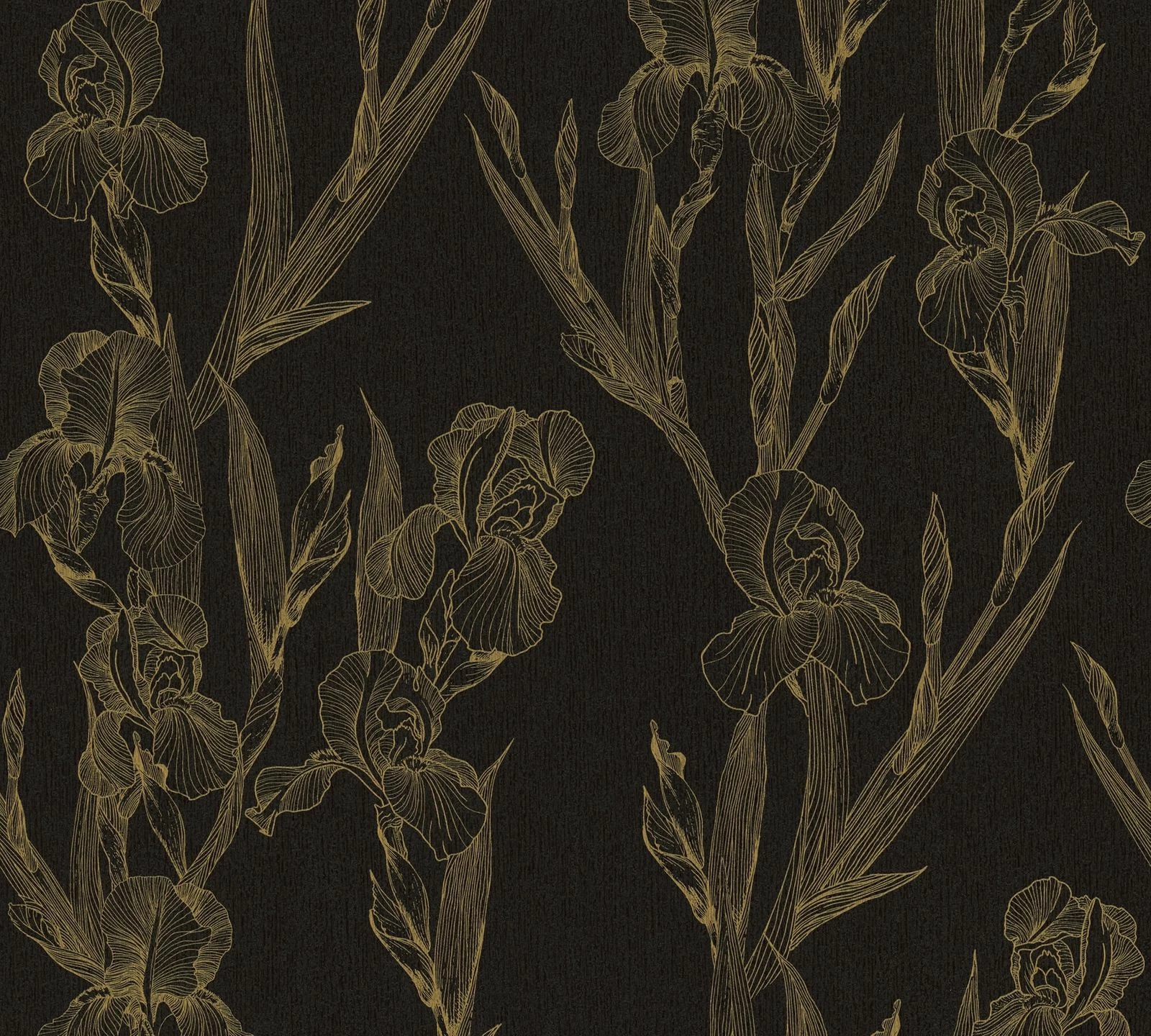 Tapete Vlies 37526-3 Floral Schwarz Gelb 4 Tapete Vlies 37526-3 Floral Schwarz Gelb – Bild 2