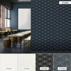 Tapete Vlies 37528-2 Ornamente Schwarz Blau Weiß Silber -Orex Verkäufe Tapete Vlies 37528 2 Ornamente schwarz blau weiss silber 63206056 4