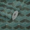 Tapete Vlies 3D-Effekt Grafisch Grün Schwarz Gold 38202-3 -Orex Verkäufe Tapete Vlies 3D Effekt Grafisch gruen schwarz gold 38202 3 63209734 2