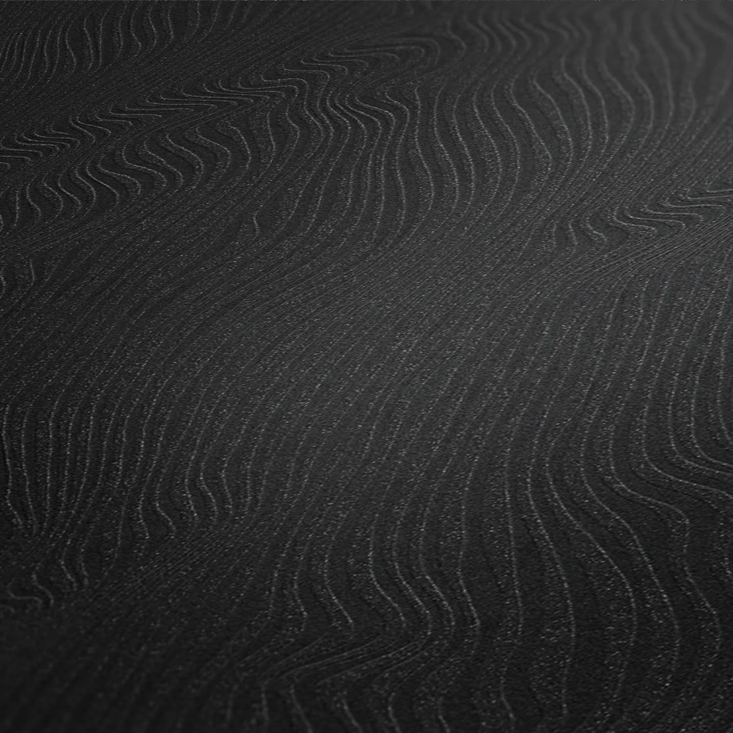 Tapete Vlies 3D Grafik Wellen Schwarz Metallic 37761-4 5 Tapete Vlies 3D Grafik Wellen Schwarz Metallic 37761-4 – Bild 3