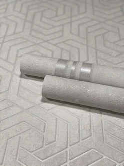 Tapete Vlies 3D Labyrinth Metallic Weiss Grau 32606 -Orex Verkäufe Tapete Vlies 3D Labyrinth Metallic weiss grau 32606 63206208 1