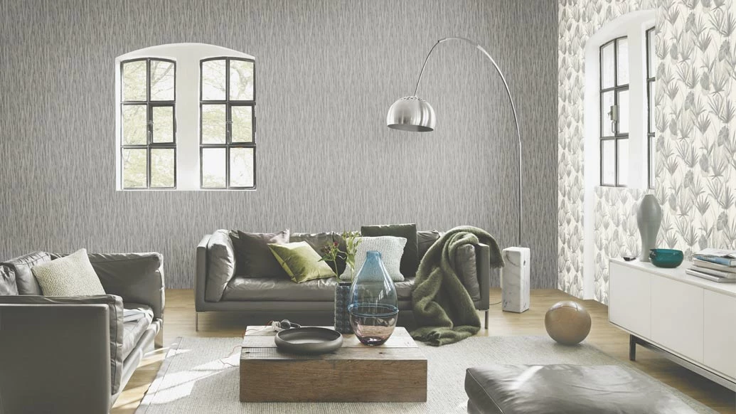 Barbara Home Vliestapete Blätter Weiß Grau 536416 6 Barbara Home Vliestapete Blätter Weiß Grau 536416 – Bild 4