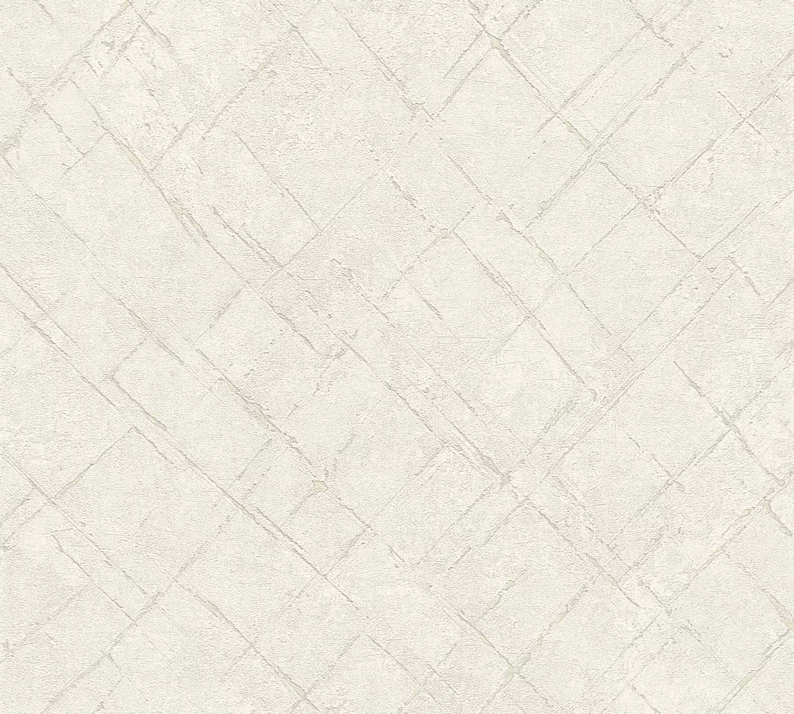 Tapete Vlies Abstrakt Karo Cremegrau 36881-3 3 Tapete Vlies Abstrakt Karo Cremegrau 36881-3