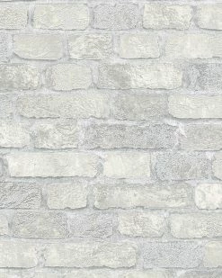Tapete Vlies Steinmauer 3D Granulat Creme Brique 58411