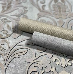 Tapete Vlies Barock Metallic Grau Silber 32602 -Orex Verkäufe Tapete Vlies Barock Metallic grau silber 32602 63206204