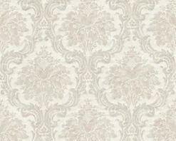 Tapete Vlies Barock Ornament Hellgrau Grau 36716-1