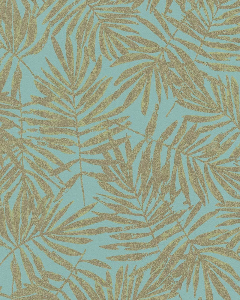 Tapete Vlies Blätter Blau Grün Metallic 31319 3 Tapete Vlies Blätter Blau Grün Metallic 31319
