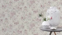 Tapete 516029 Vlies Blumen Used Cremeweiss Rosa Rasch -Orex Verkäufe Tapete Vlies Blumen Used cremeweiss rosa Rasch 5 1