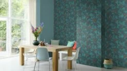 Tapete Vlies Dschungel Blätter Türkis-blau Rasch 704143 -Orex Verkäufe Tapete Vlies Dschungel Blaetter tuerkis blau Rasch 704143 63208715 1