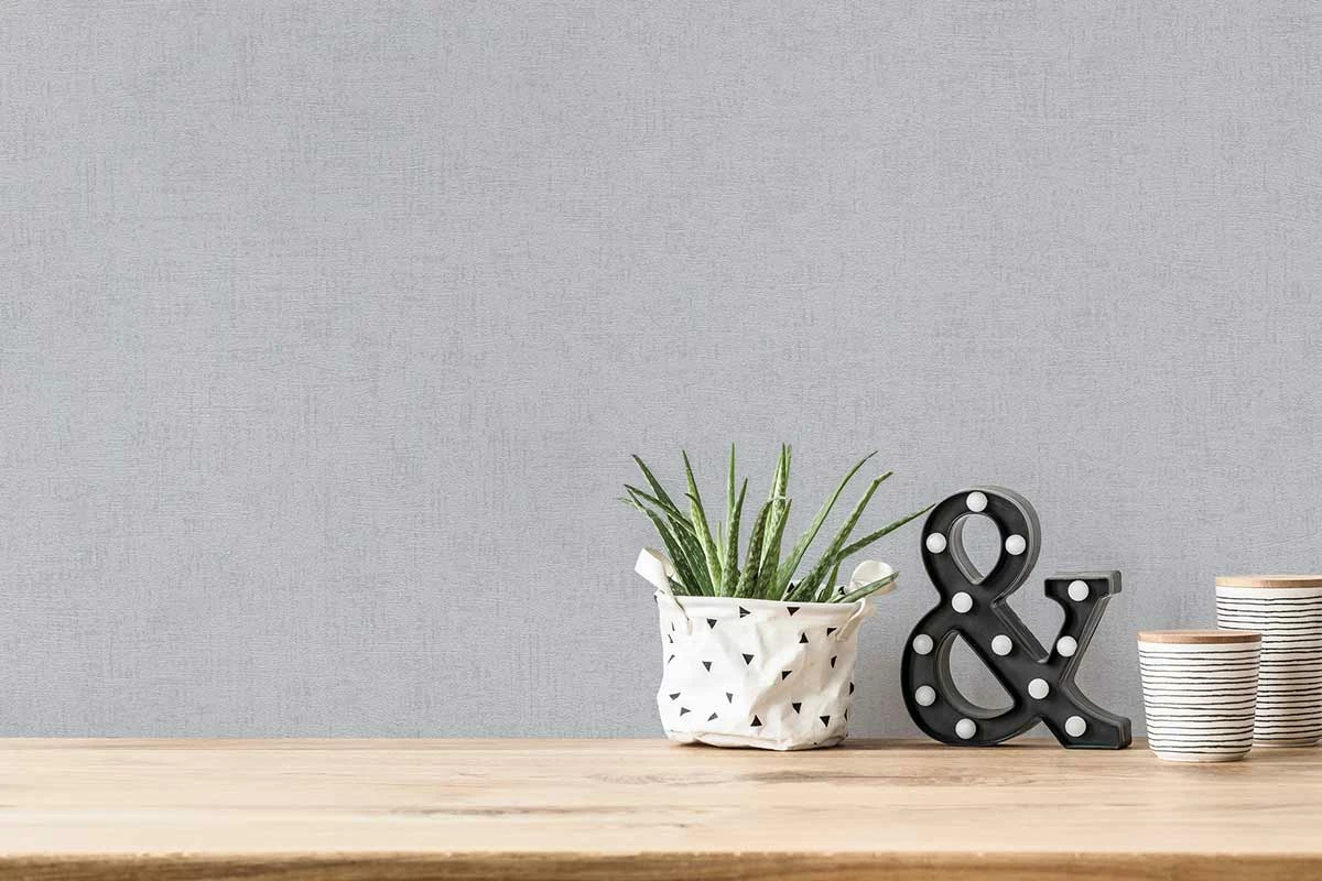 Tapete Vlies Einfarbig Struktur Grau Glitzer 38197-2 7 Tapete Vlies Einfarbig Struktur Grau Glitzer 38197-2 – Bild 5