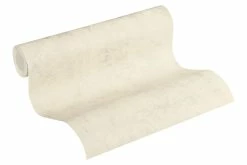 Tapete Vlies Einfarbig Mit Struktur Creme-beige 37425-2