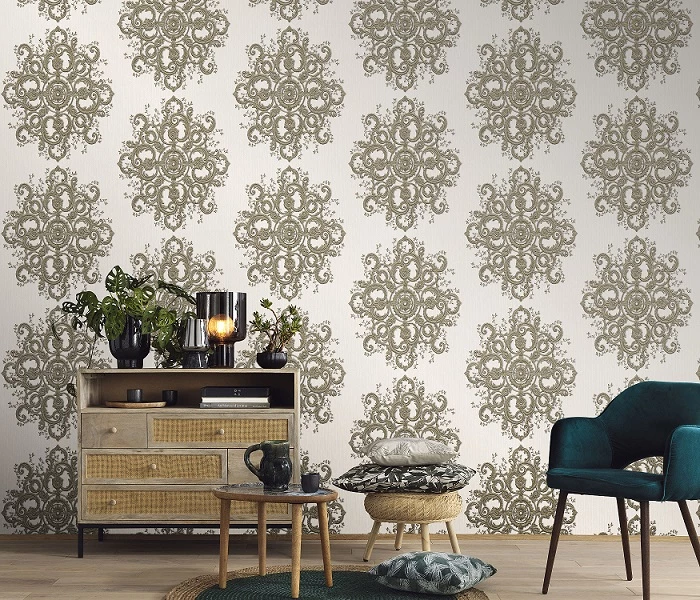 Tapete Vlies Elle Ornament Beige Glitzer 10154-02 4 Tapete Vlies Elle Ornament Beige Glitzer 10154-02 – Bild 2