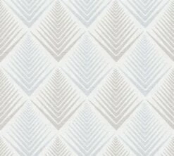 Tapete Vlies Ethno Weiß Hellblau Glitzer Livingwalls 35606-2