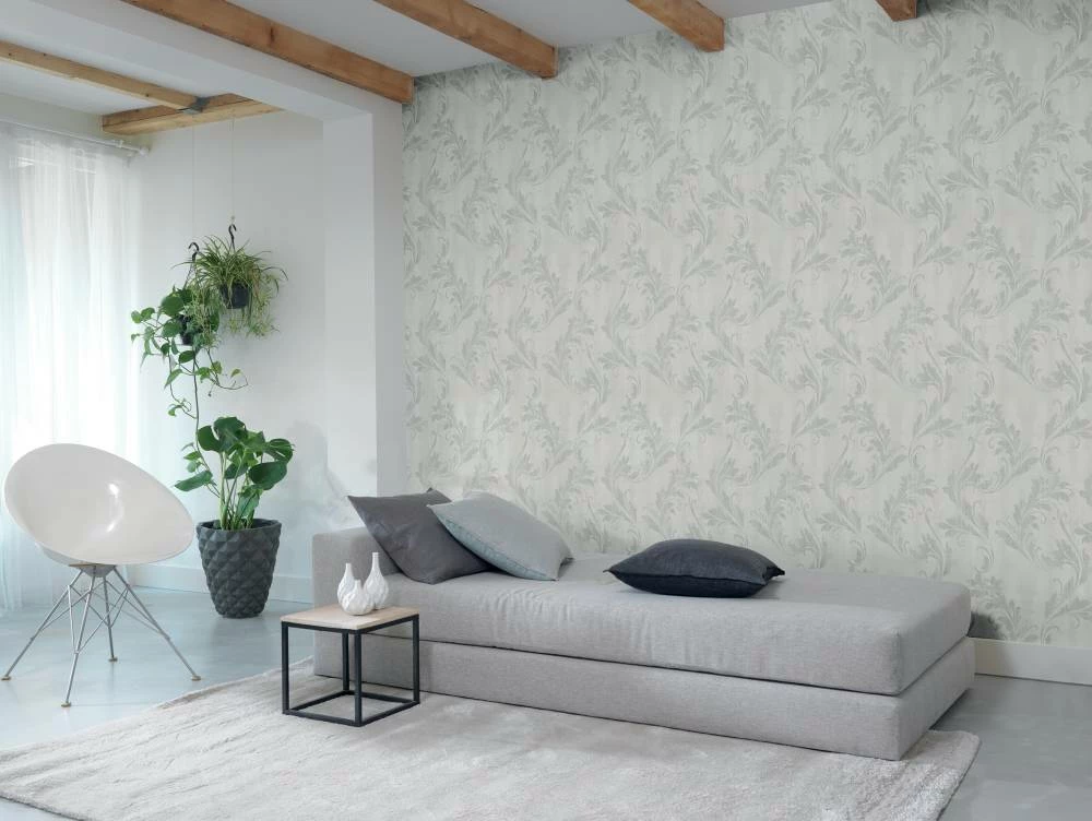 Tapete Vlies Floral Ranke Weiß Rasch Textil 228051 4 Tapete Vlies Floral Ranke Weiß Rasch Textil 228051 – Bild 2