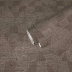 Tapete Vlies Geometrie Rauten Braun Glanz 38196-4