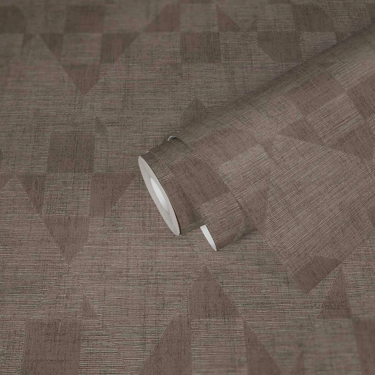 Tapete Vlies Geometrie Rauten Braun Glanz 38196-4 3 Tapete Vlies Geometrie Rauten Braun Glanz 38196-4