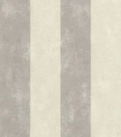 Tapete Gestreift Streifen Rasch Lucera Grau Creme 608960