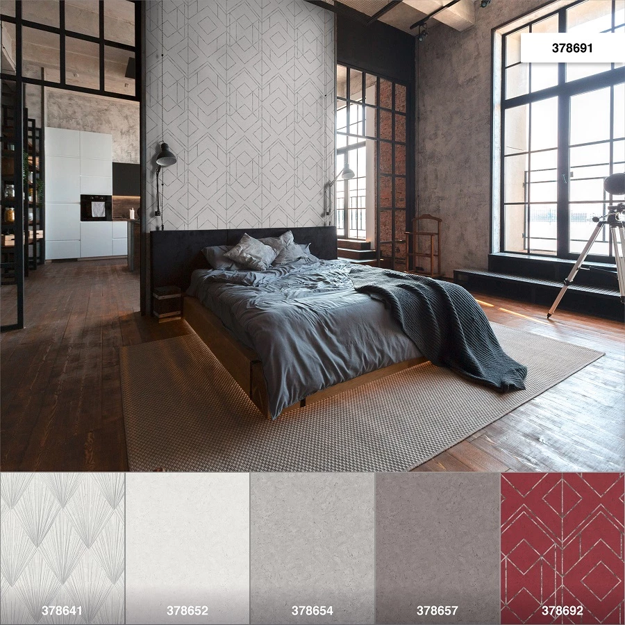 Tapete Vlies Grafik-Muster Hellgrau Metallic 37869-1 8 Tapete Vlies Grafik-Muster Hellgrau Metallic 37869-1 – Bild 6